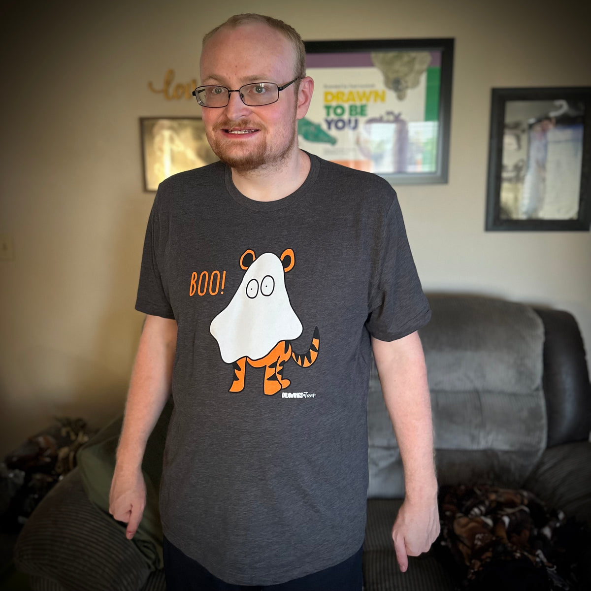 Boo! Tiger Tee – Drawings By Trent