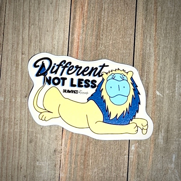 Different Not Less Decal - Fred