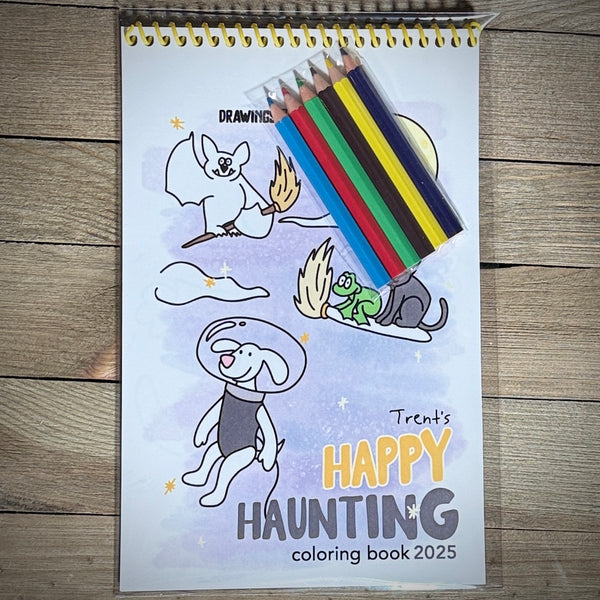 Trent's Happy Haunting Limited Edition Coloring Book