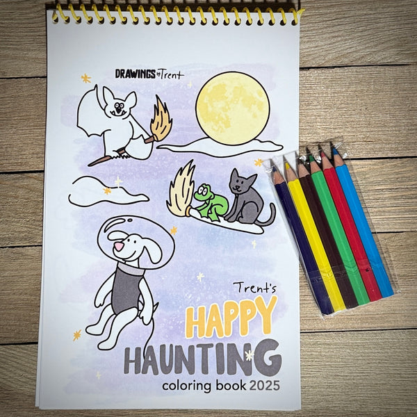 Trent's Happy Haunting Limited Edition Coloring Book
