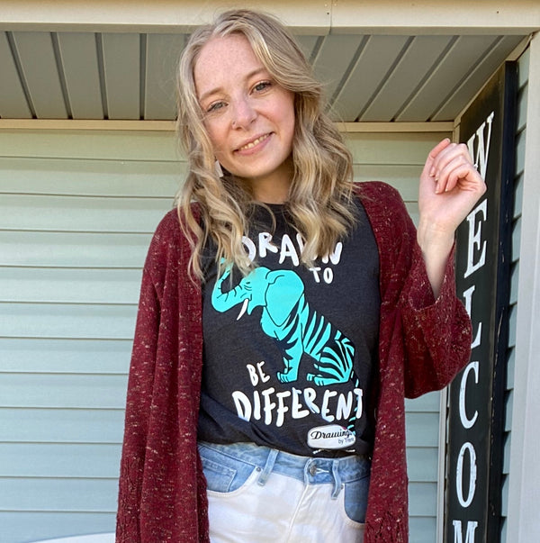 Drawn to be Different Adult T-Shirt