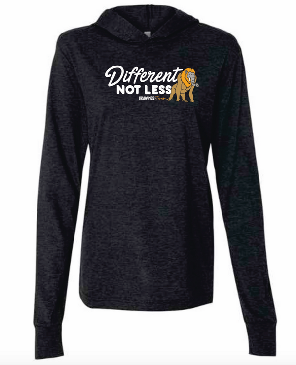 Different Not Less Long sleeve Hoodie Tee