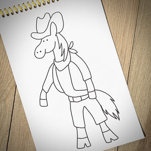 Trent's Wild West Limited Edition Coloring Book