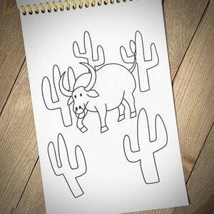 Trent's Wild West Limited Edition Coloring Book