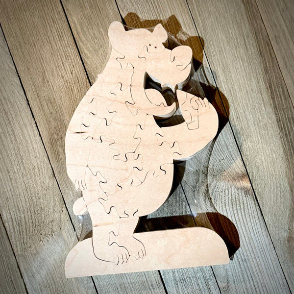 Bear Eating Pizza Puzzle