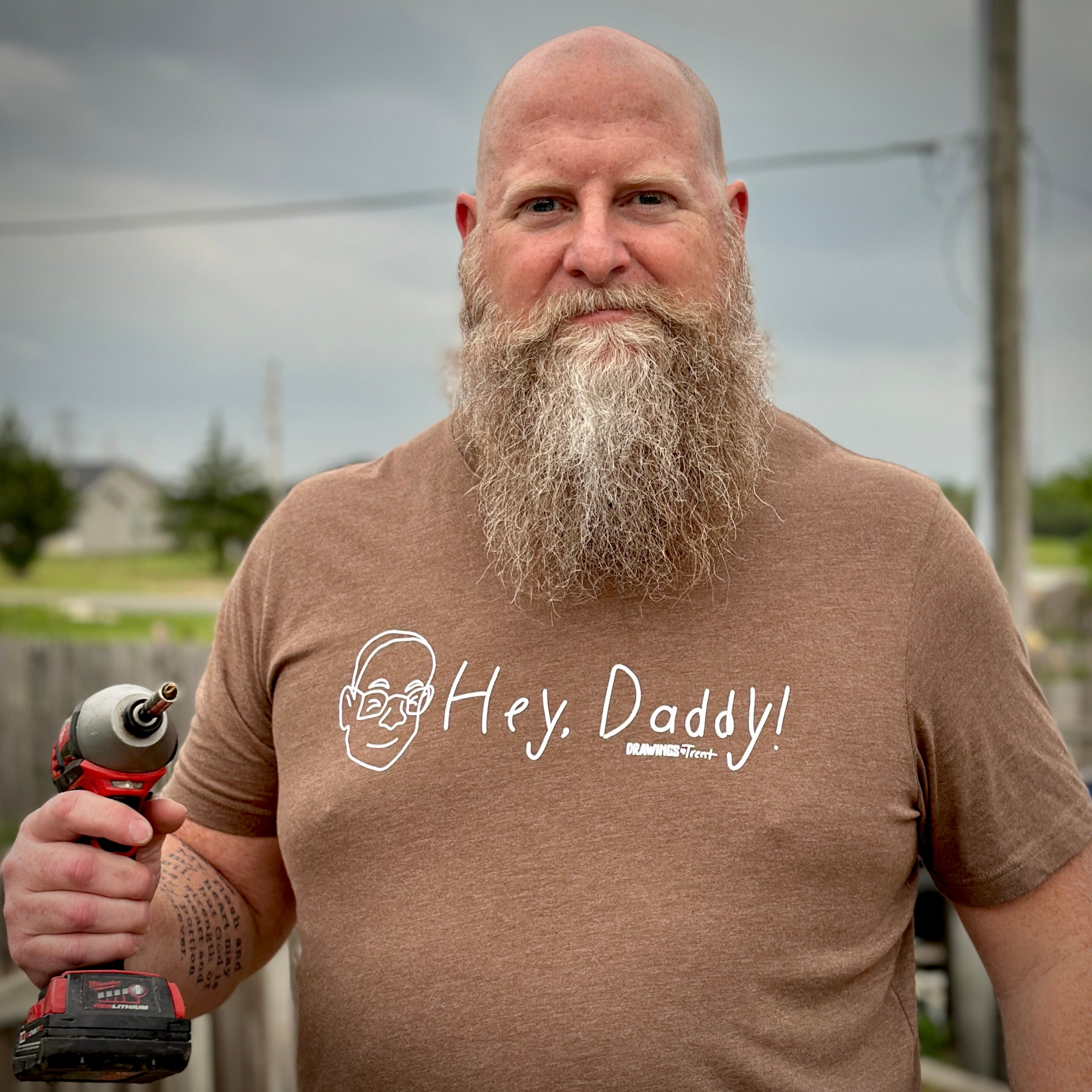 Thread Daddy Owner Hey Daddy! Tee – Drawings By Trent