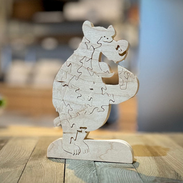 Bear Eating Pizza Puzzle