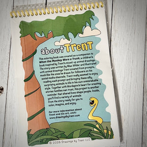 When the Monkey Wore a Trunk Companion Coloring Book
