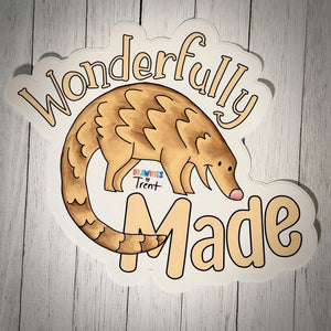 Wonderfully Made Pangolin Wall Decal