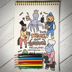 Trent's Trick-or-Treating Halloween Coloring Book