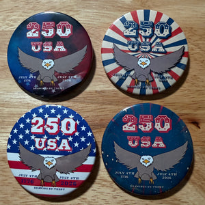 USA 250 Button Pack