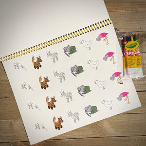 Trent's Motley Menagerie Coloring Book Pack