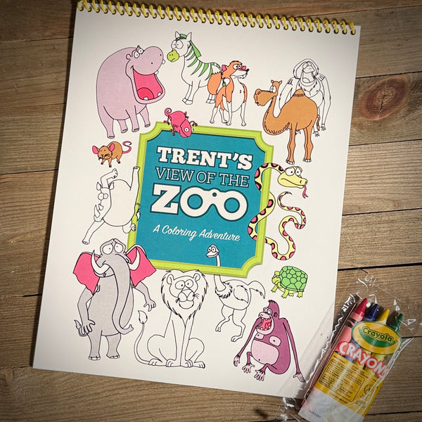 Trent's View of the Zoo Coloring Book Pack