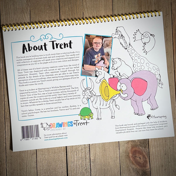 Trent's Motley Menagerie Coloring Book Pack