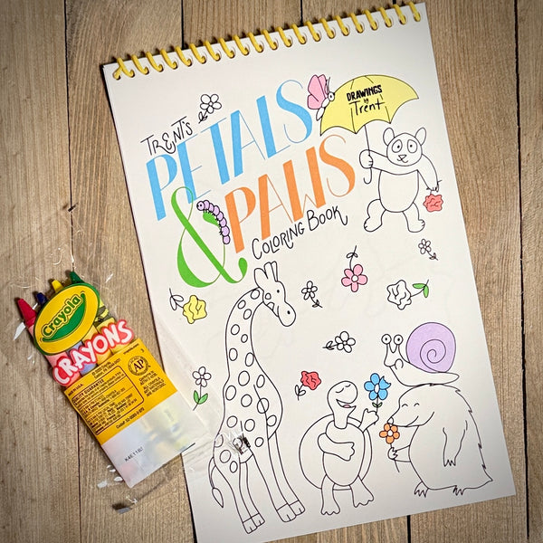 Trent's Petals & Paws Limited Edition Coloring Book