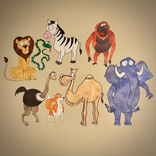 Trent's View of the Zoo Wall Decal Pack