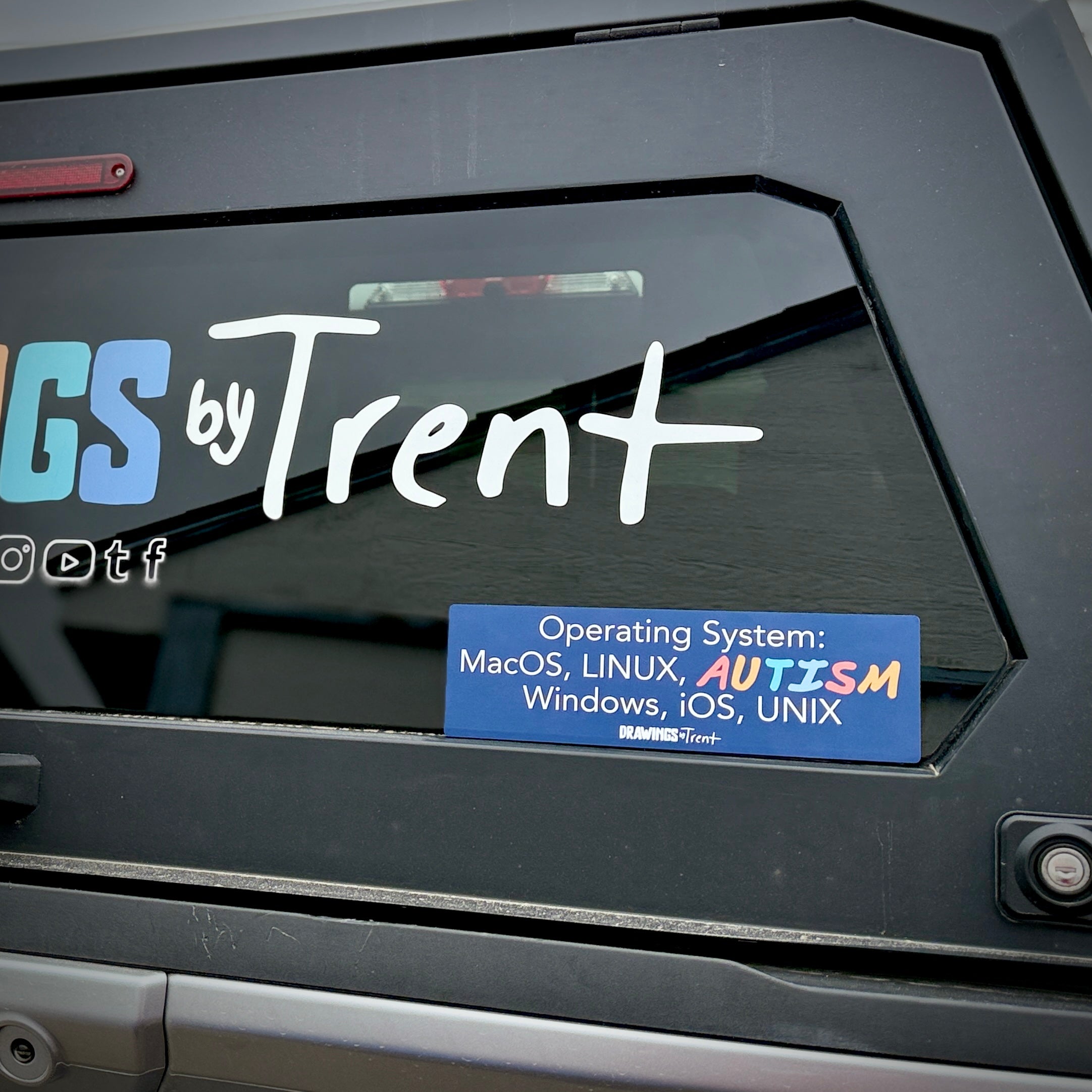 Google Operating System Sticker Autism Operating System Bumper Sticker – Drawings By Trent