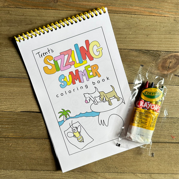 Trent's Sizzling Summer coloring book