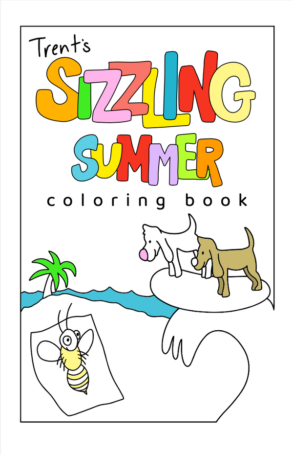 Trent's Sizzling Summer coloring book