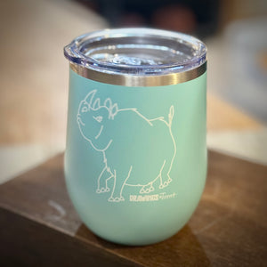 Pretty Rhino Wine Tumbler