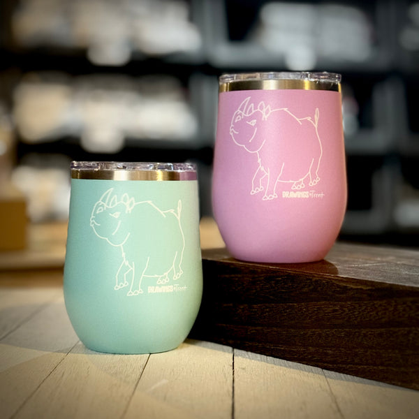 Pretty Rhino Wine Tumbler