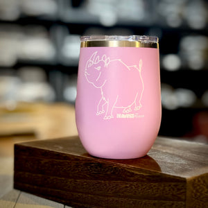 Pretty Rhino Wine Tumbler