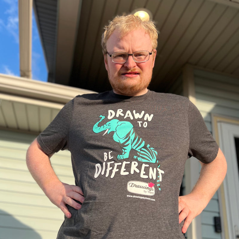 Drawn to be Different Adult T-Shirt