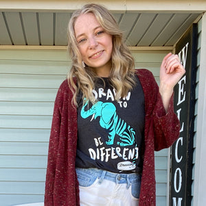 Drawn to be Different Adult T-Shirt