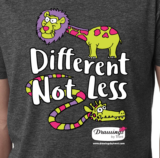 Different Not Less Adult T-Shirt